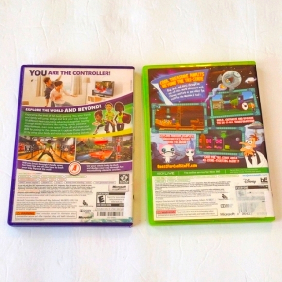 Xbox 360  Phineas and Ferb and Kinect Adventures Bundle of 2 games - Picture 3 of 4